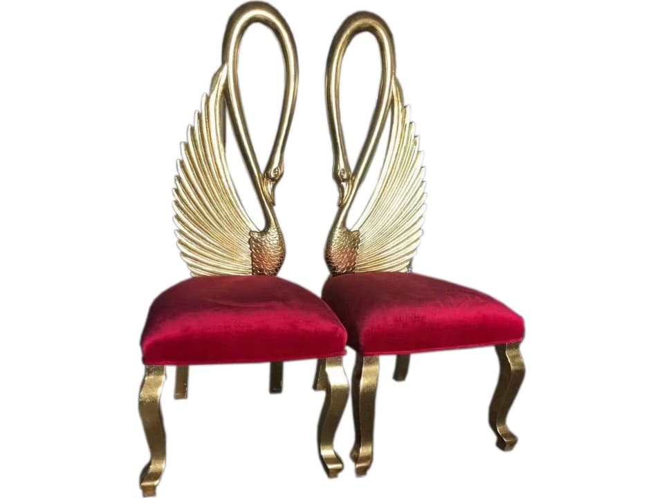 Inf Red Velvet Accent Chair