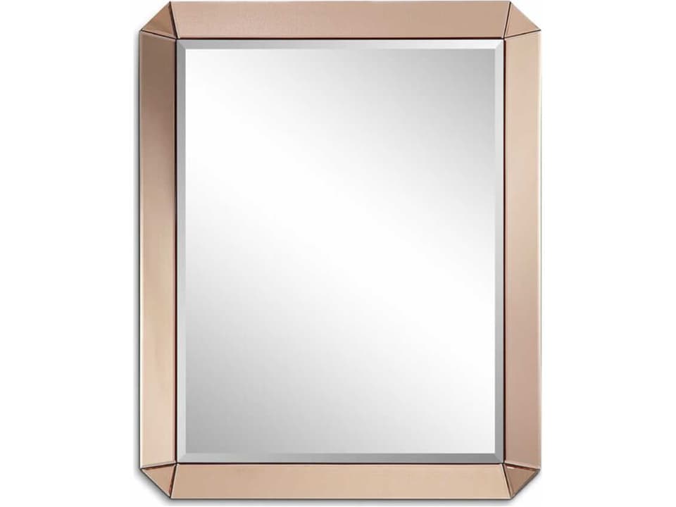 Ka Wall Mirror Rectangular in Rose Gold