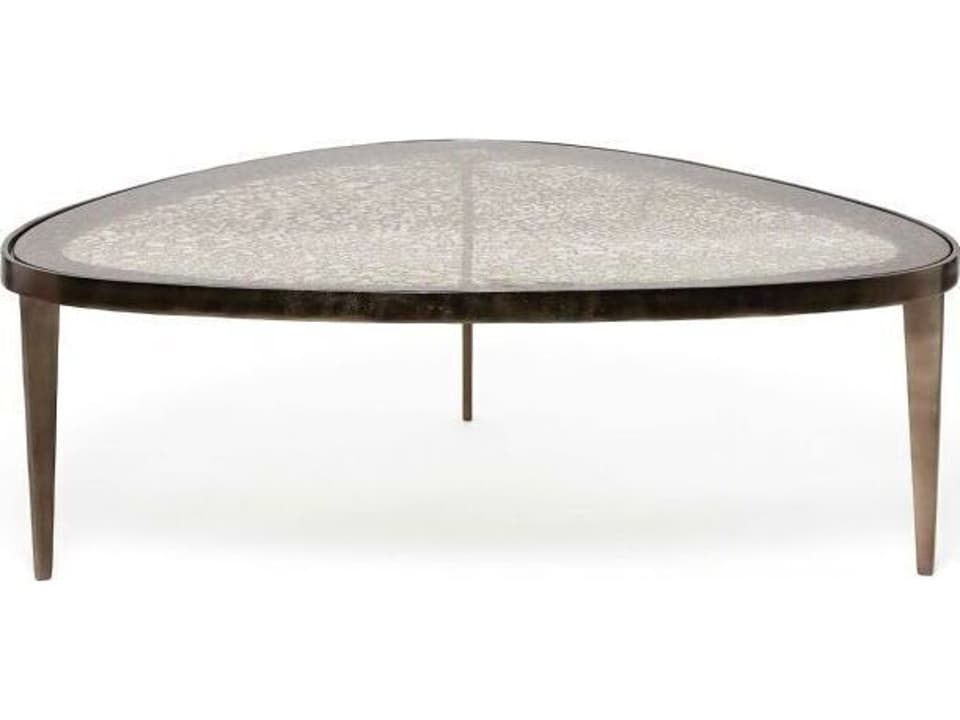 Jan Rectangular Glass Coffee Table in Twilight Bronze