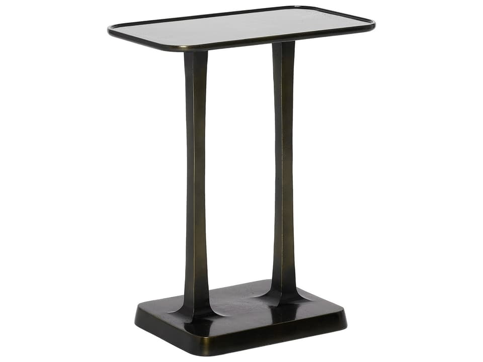 Axel Rectangular Metal Deep Bronze End Table