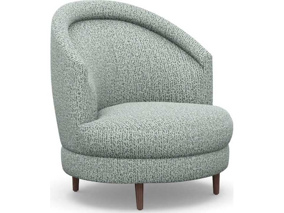 Capri Swivel Green Accent Chair