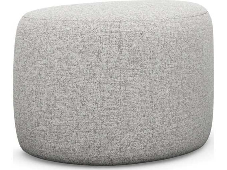 Carlisle Storm Gray Upholstered Ottoman