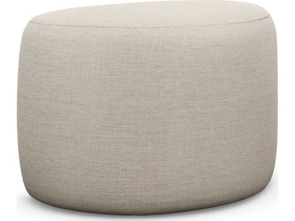 Carlisle Bluff Beige Upholstered Ottoman