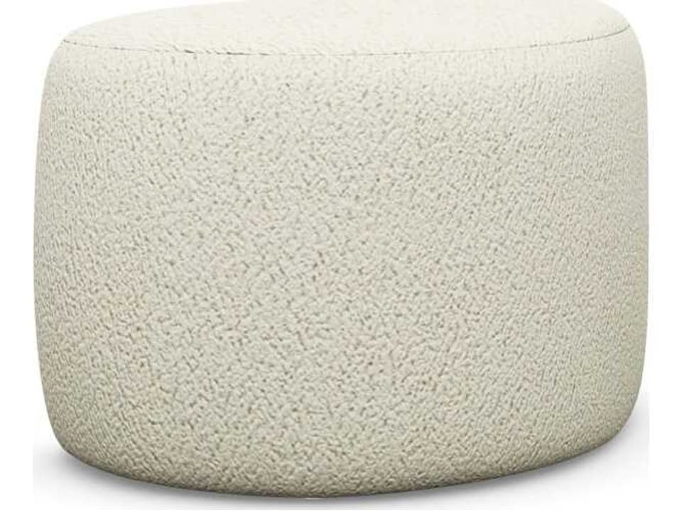 Carlisle Down Cream Fur Ottoman