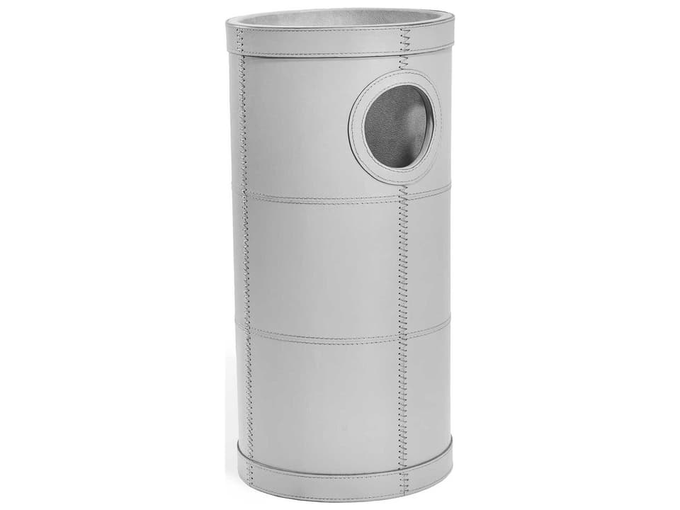 Daryl Light Grey Leather Umbrella Stand
