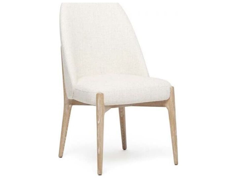 Oakley Upholstered Dining Side Chair in Whitewash Ash