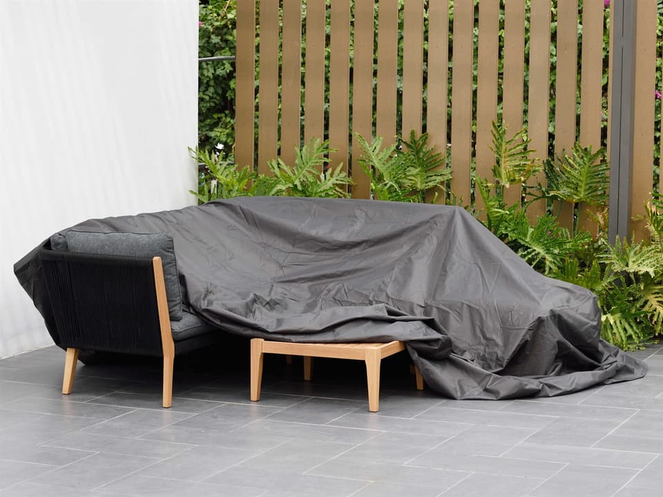 Amazonia Atlantic Square Patio Dining Set Cover in Black