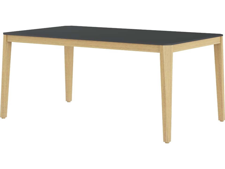 Amazonia Bahrain 67-Inch Rectangular Dining Table in Black