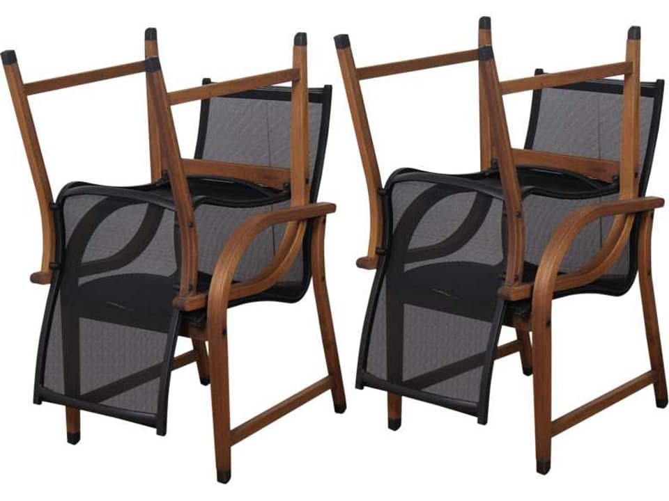 Amazonia Eucalyptus Bahamas Patio Dining Arm Chair Set of 4