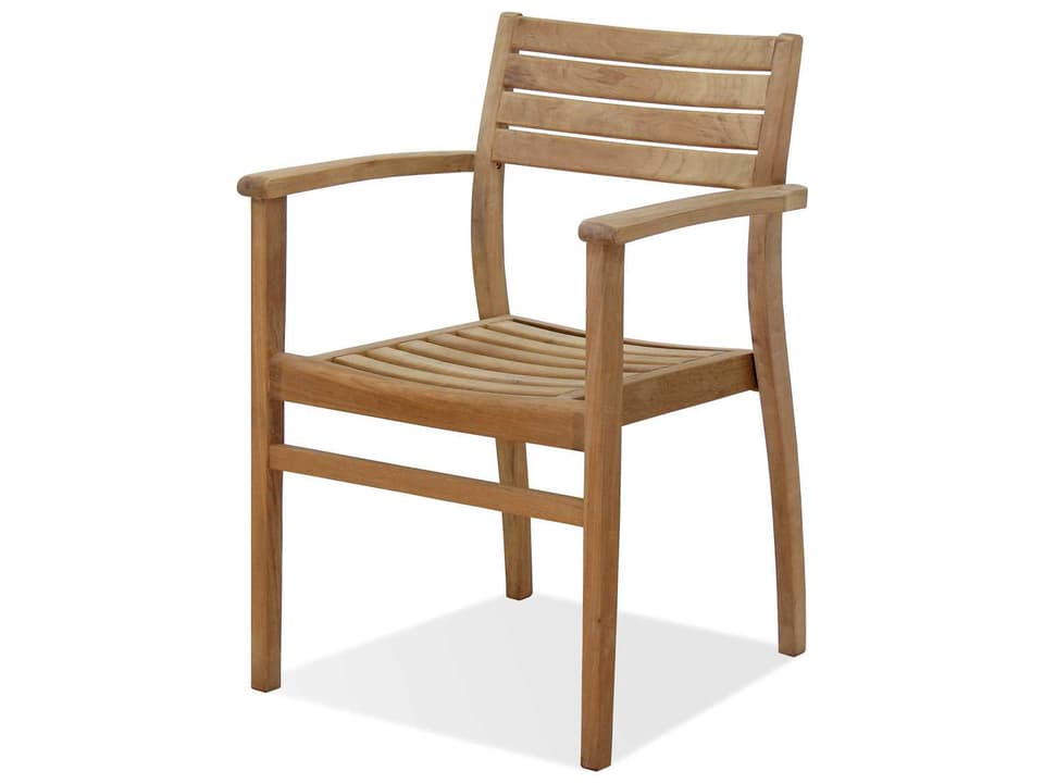 Amazonia Teak Coventry Outdoor Dining Arm Chair Set of 4