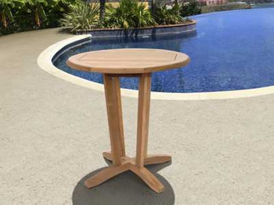Amazonia Teak Round Cocktail Table