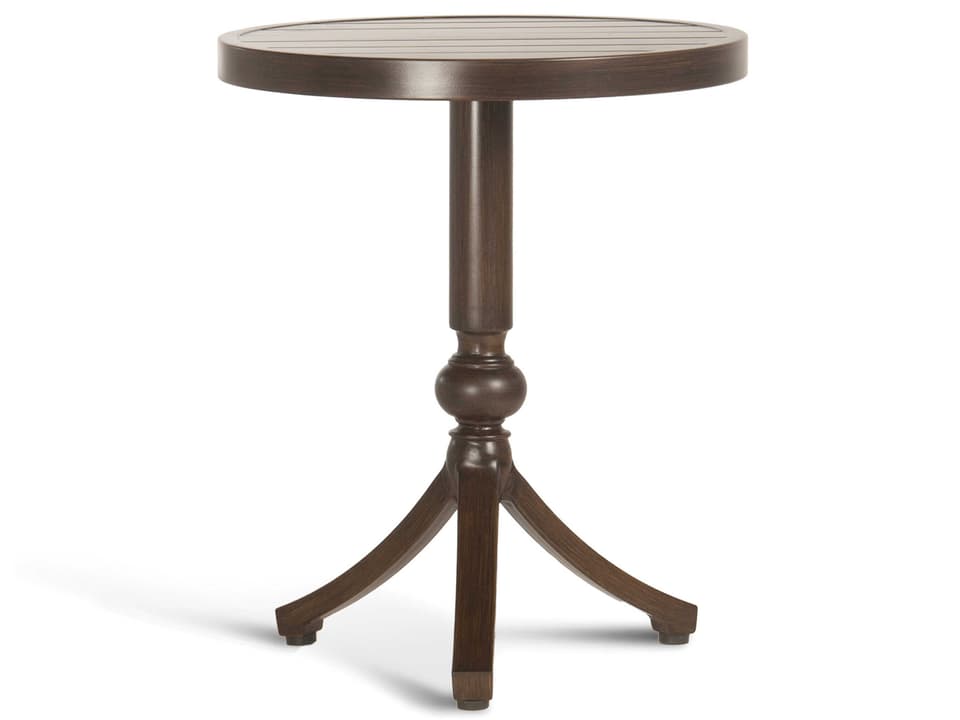 Somerby Aluminum Round End Table in Perdido