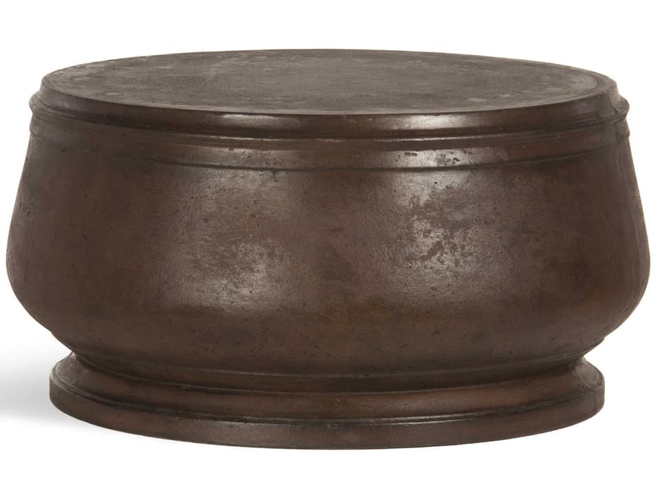 Hudson Concrete Round Coffee Table in Cappuccino