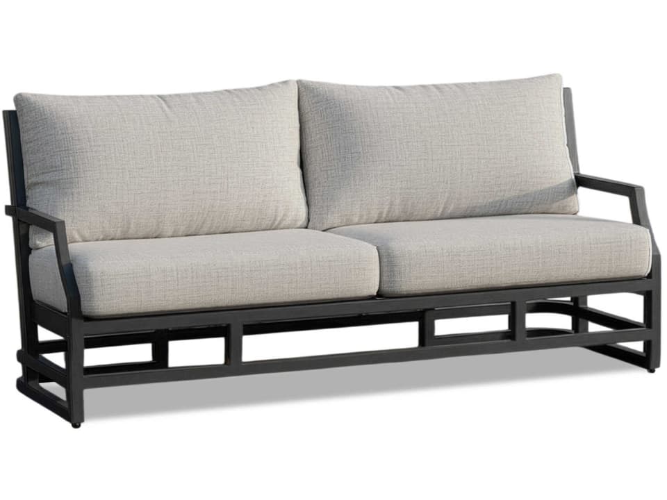 Perth Deep Seating Sofa with Sunbrella Cushions in Graphite