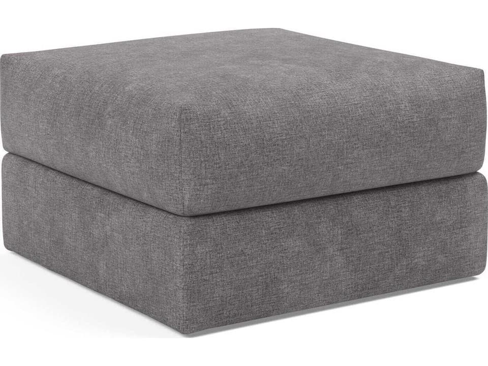 Cornila Avella Warm Grey Upholstered Ottoman