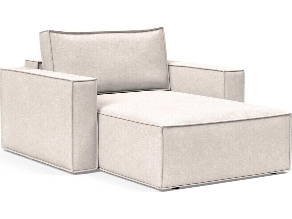 Newilla Adario Basmati Beige Upholstered Chaise