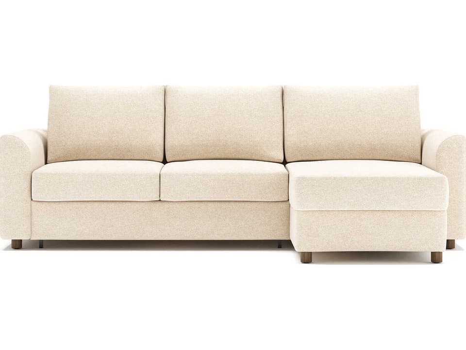 Neah Halifax Shell Beige Upholstered Sofa Bed