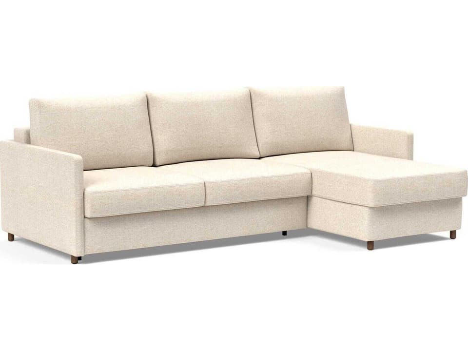 Neah Halifax Shell Beige Upholstered Sofa Bed