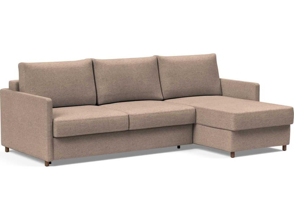 Neah Halifax Wicker Brown Upholstered Sofa Bed