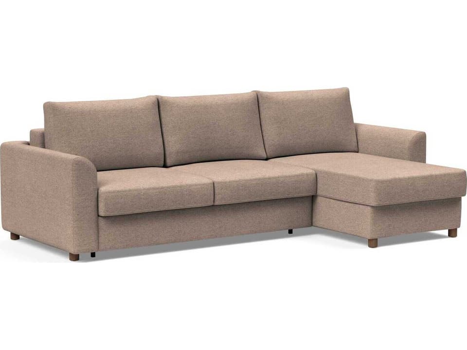 Neah Halifax Wicker Brown Upholstered Sofa Bed