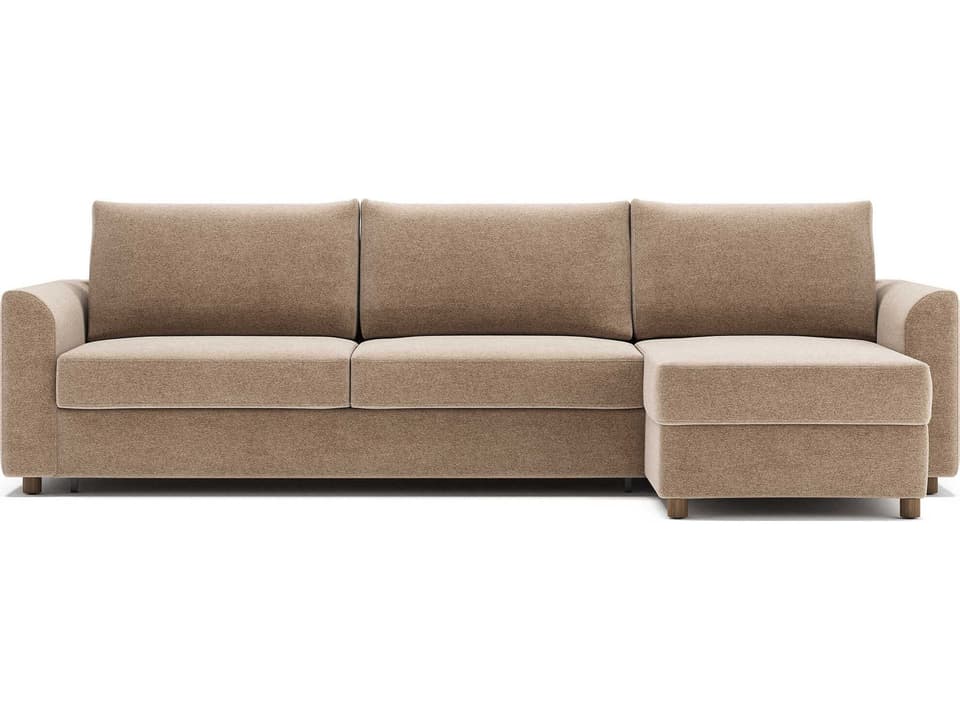 Neah Halifax Wicker Brown Upholstered Sofa Bed