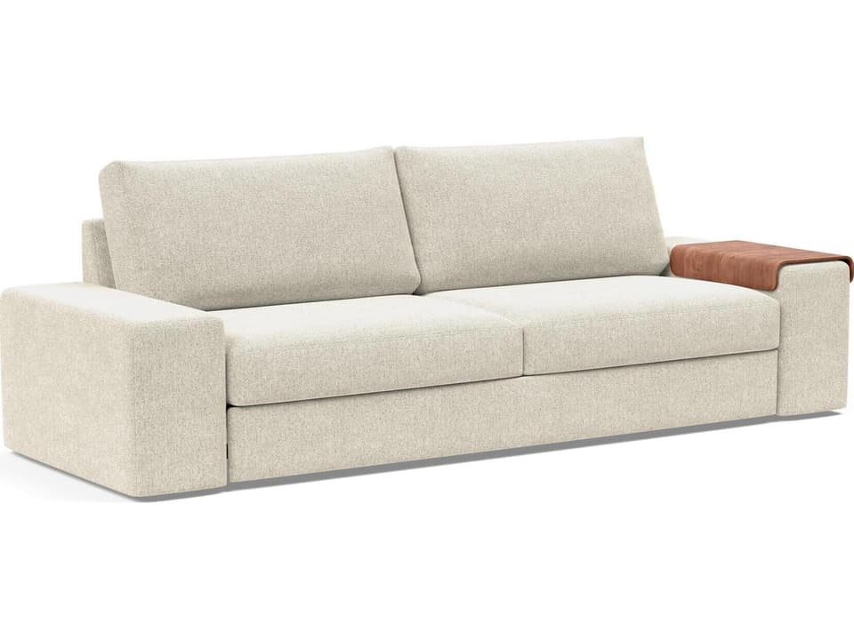Vilander Taura Off White Upholstered Sofa Bed