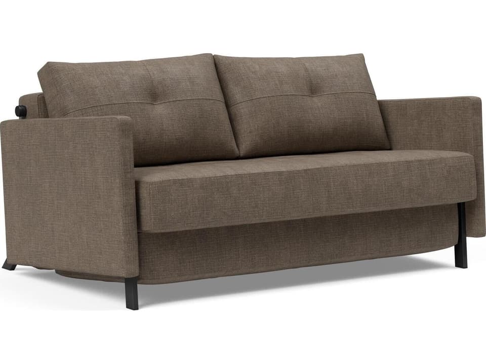 Cedar Brown Upholstered Sofa Bed