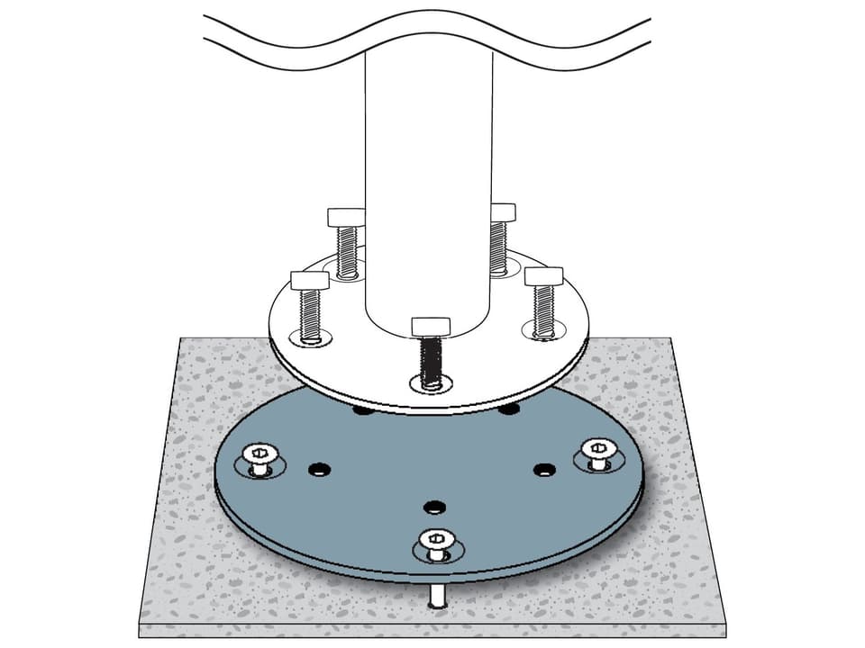Concrete Mount Kit for JCP201 / JCP301
