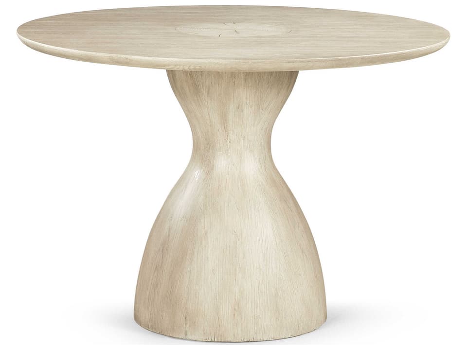 Water Seamount 44-Inch Square Dining Table in Bleached Oak