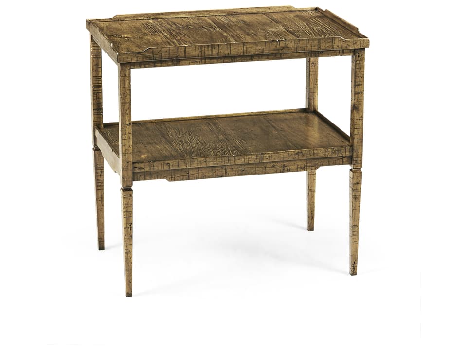 Jc Casual Square Driftwood End Table