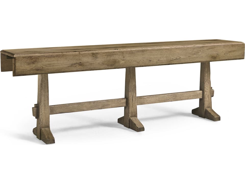 Echo Canyon Rectangular Wood Console Table in Faded Oak