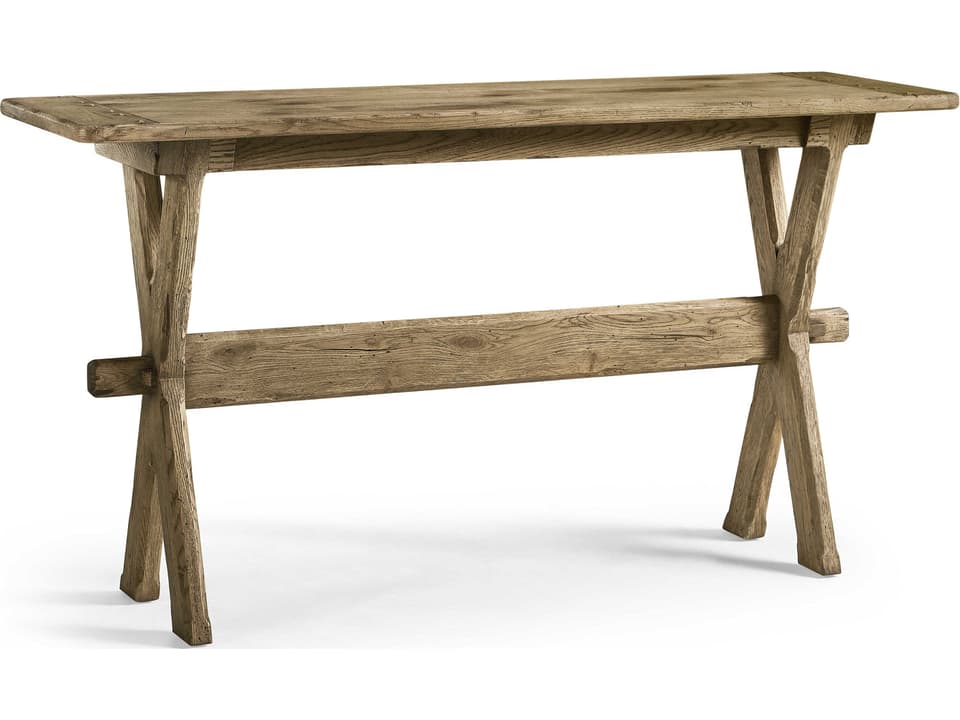 Echo Canyon Rectangular Wood Faded Oak Console Table