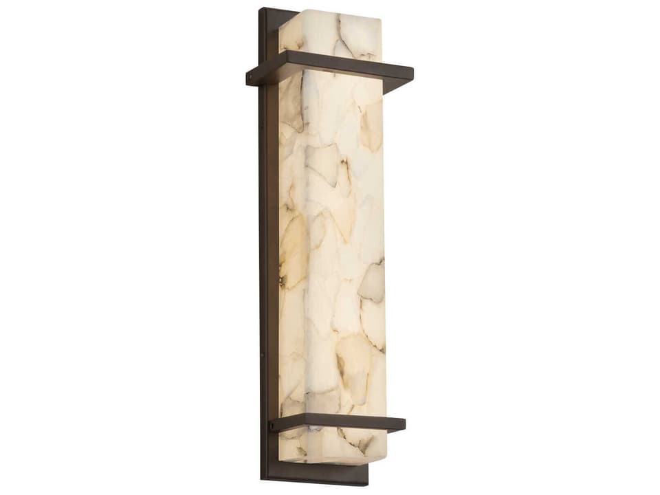 Monolith Alabaster Rocks LED Outdoor Wall Sconce