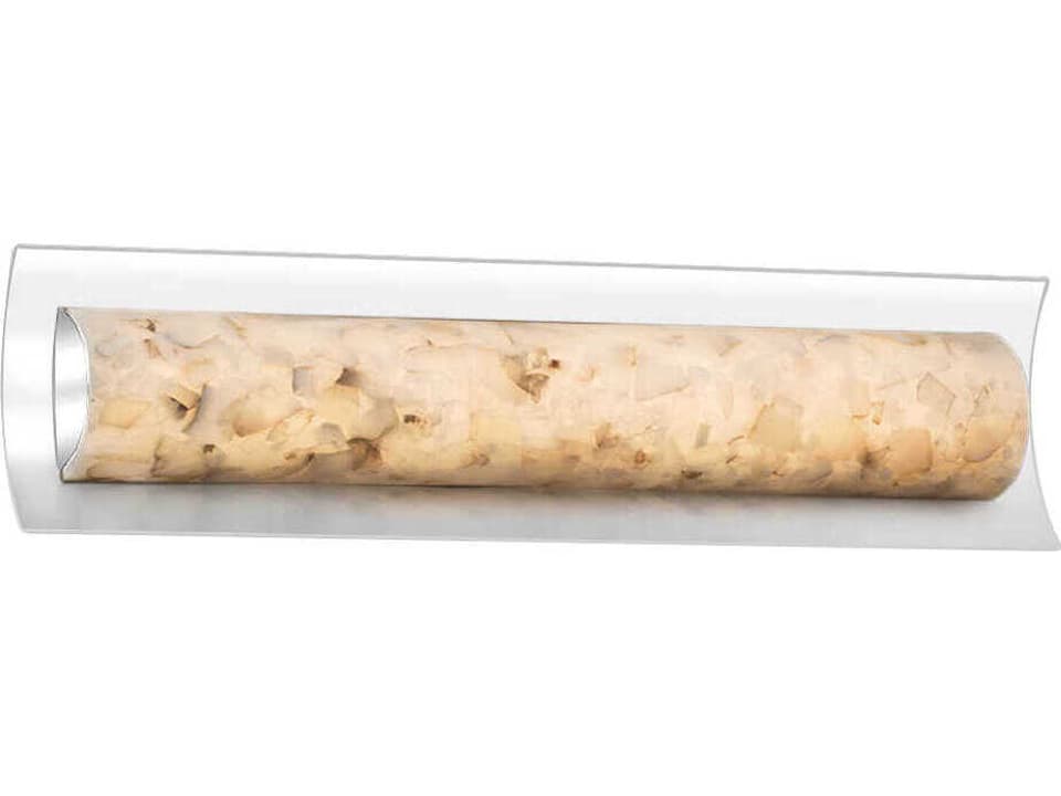 Alabaster Rocks Chrome LED Vanity Light