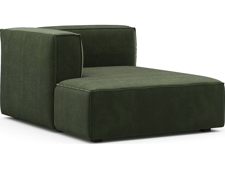 Beacon Modular Chaise Lounge in Gray Crush Fabric