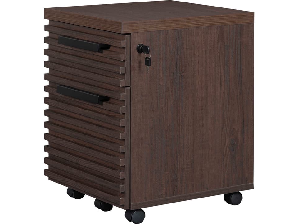Bisana Brown 2-Drawer Mobile File Cabinet