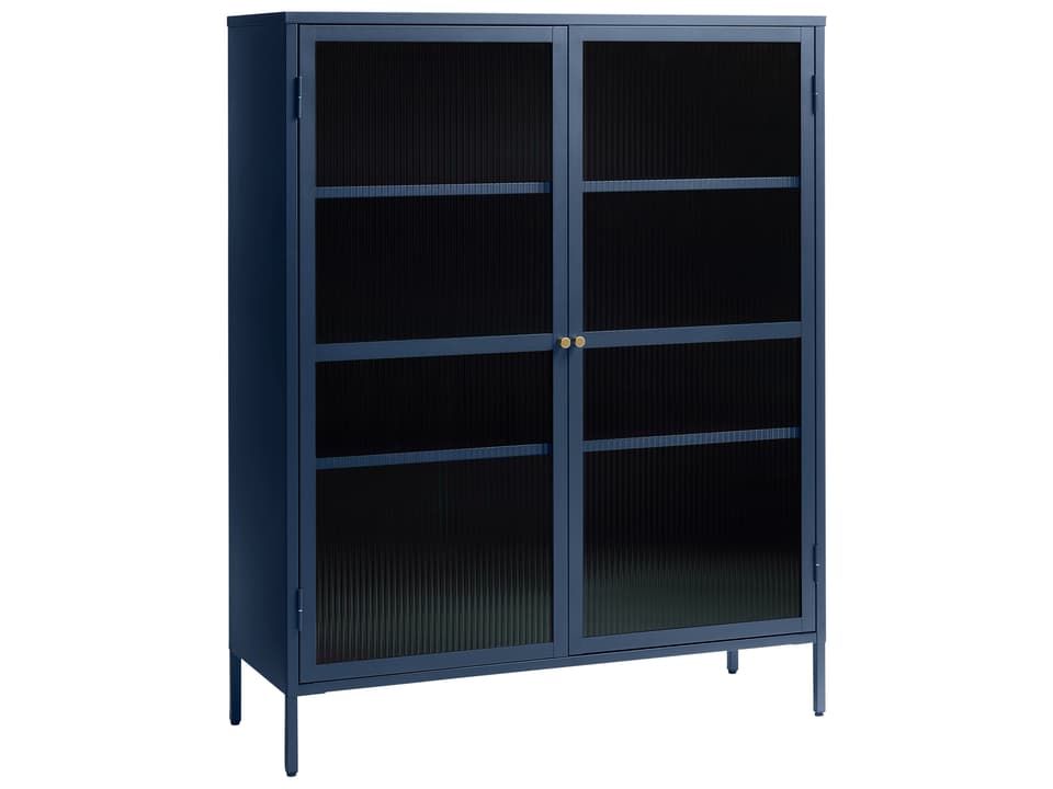 Vega Blue and Golden Display Cabinet