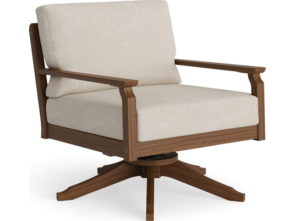 Unicon Swivel Rocker Chair in Ipe