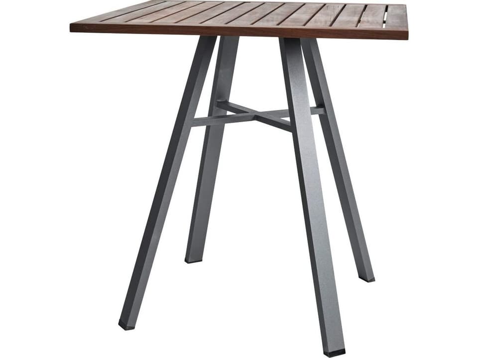 Furniture Harmony IPE 29" Square Bistro Table/ Slate with LPE Top