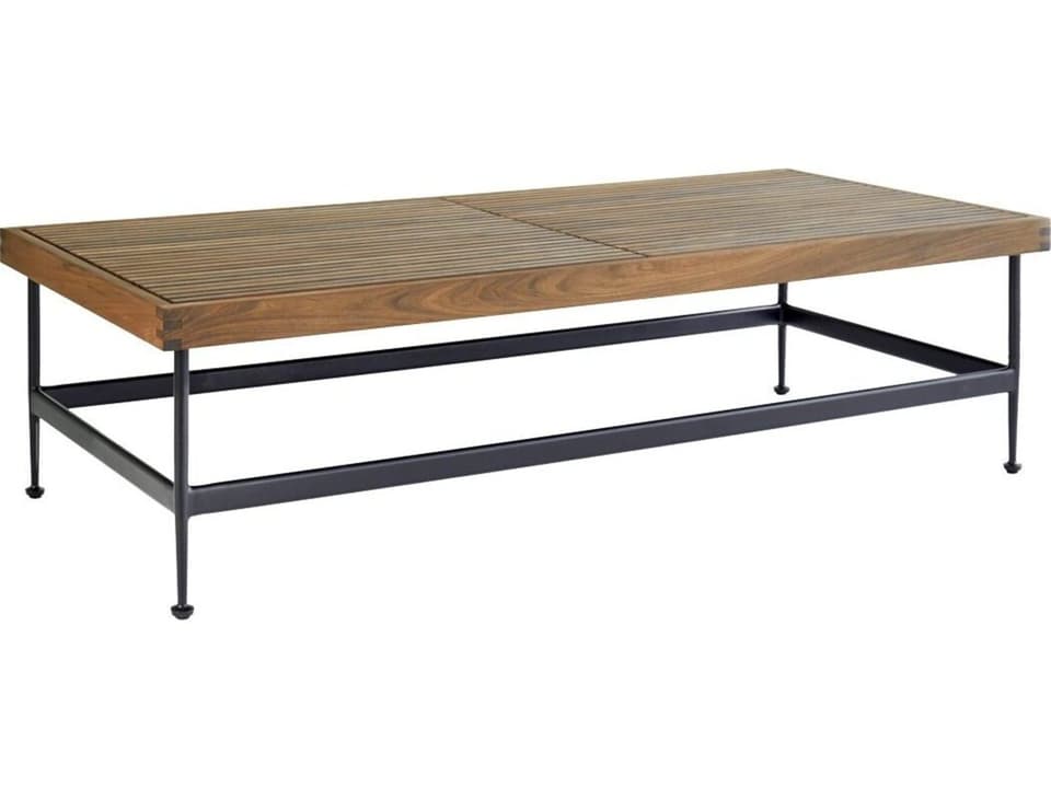 Jett 60-Inch Rectangular Coffee Table with Ipe Timber Top