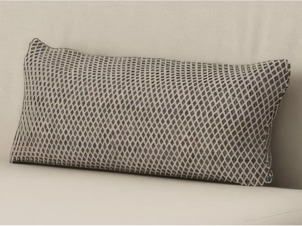Mix 16 Inch Lumbar Pillow with Acrylic Fabric