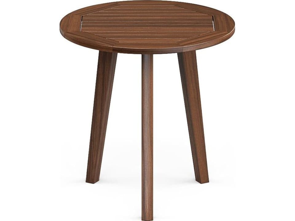 Foundations Ipe 18 Inch Round Side Table