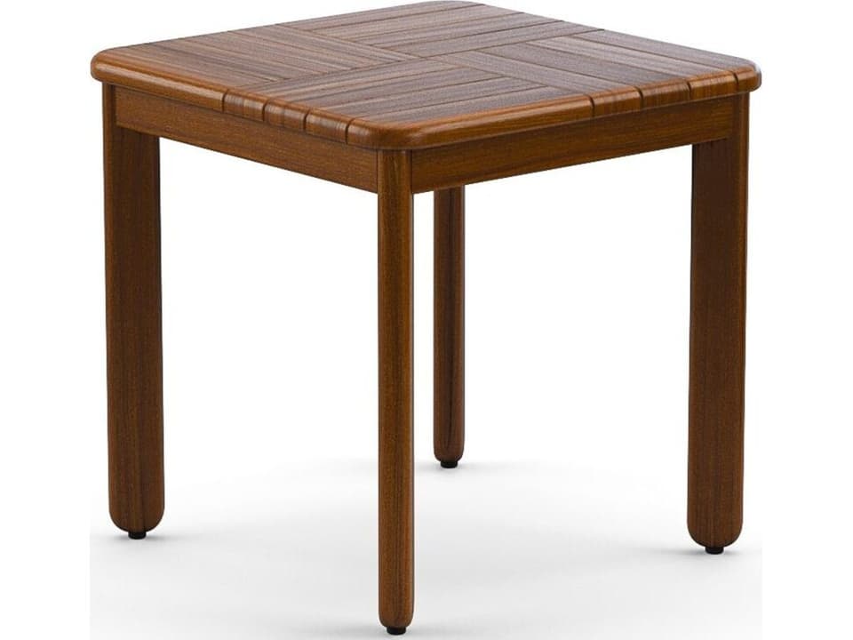 Foundations Ipe Mosaic 20 Inch Square Side Table