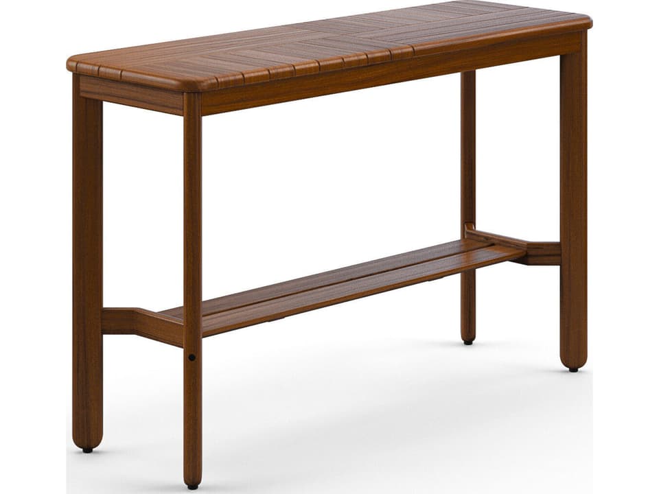 Foundations Ipe Mosaic 45 x 15 Rectangular Console Table in Natural