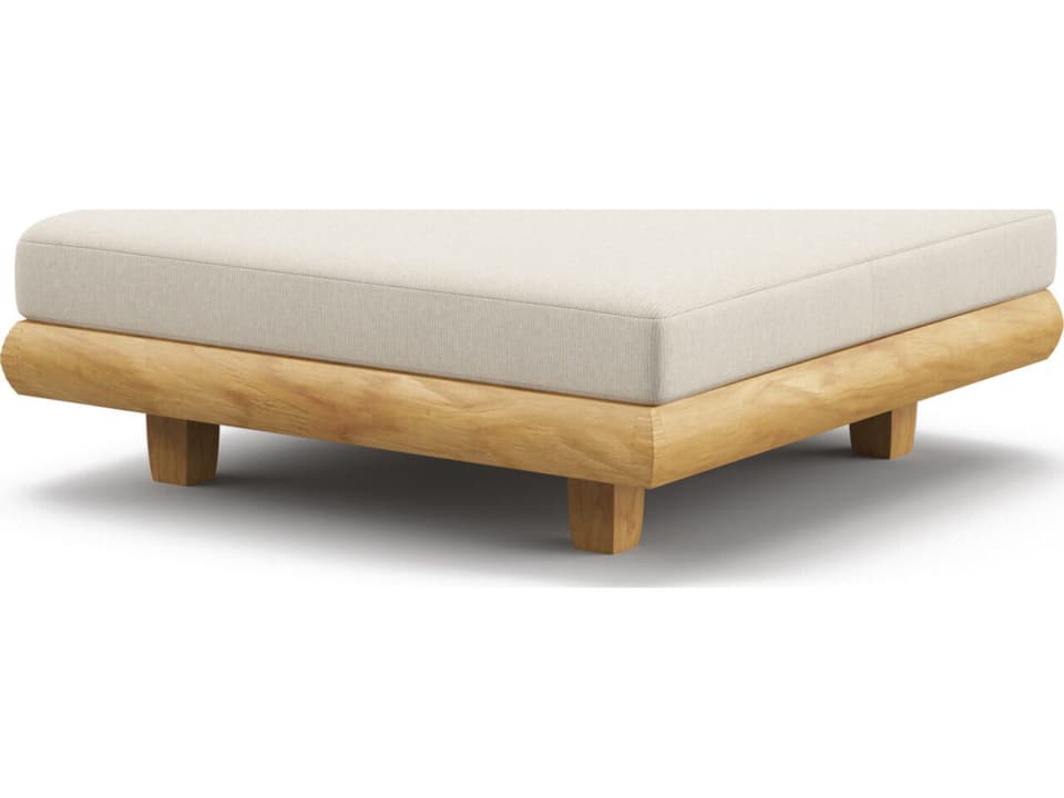 Sorrento Teak Ottoman with Sunbrella Cushion