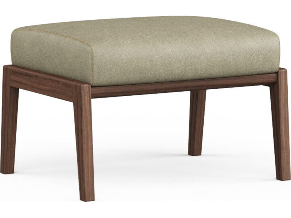 Tempo Ipe Timber Ottoman with Ultraleather Cushion