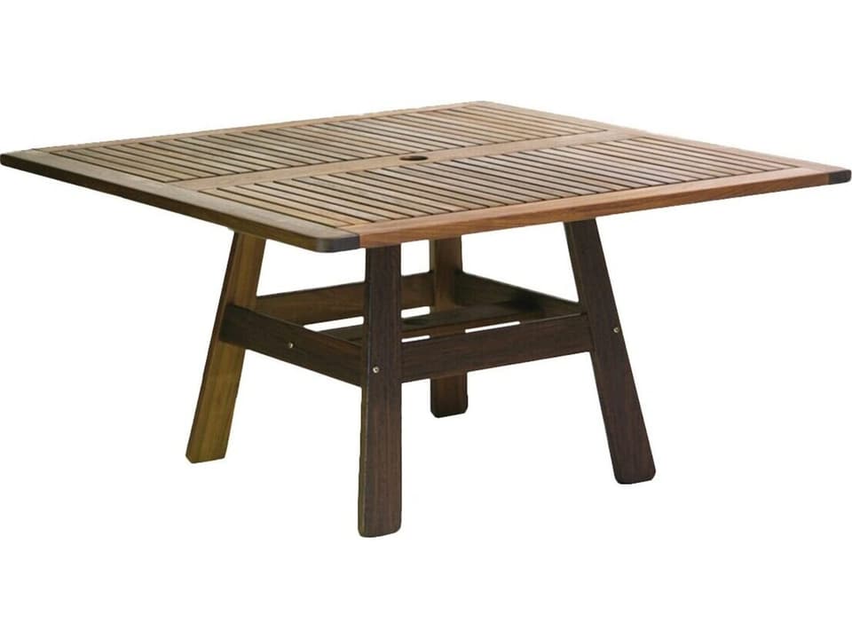 Heritage 53-Inch Square Dining Table in Natural Ipe