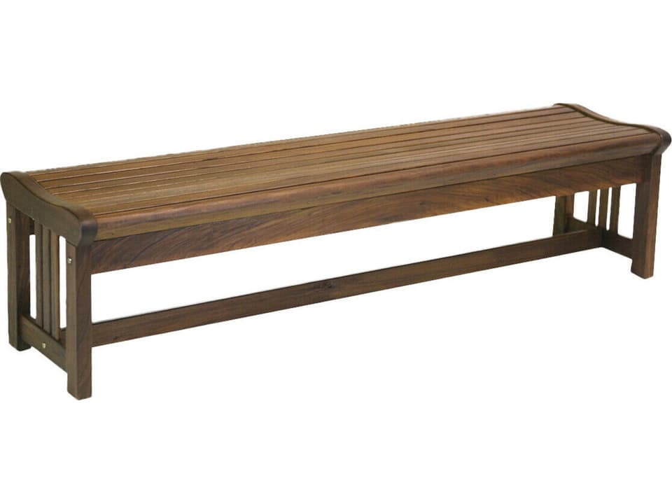 Heritage Lincoln 72 inch Ipe Wood Backless Bench