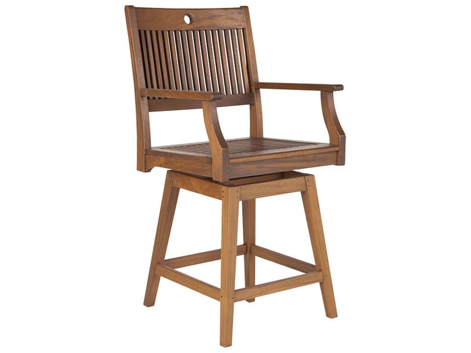 Opal Swivel Counter Height Arm Chair Modern Ipe