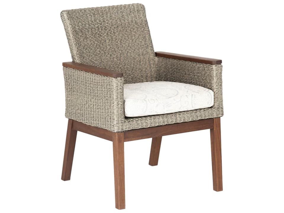 Coral Arm Chair with Natural Viro Fiber and Ipe Timber